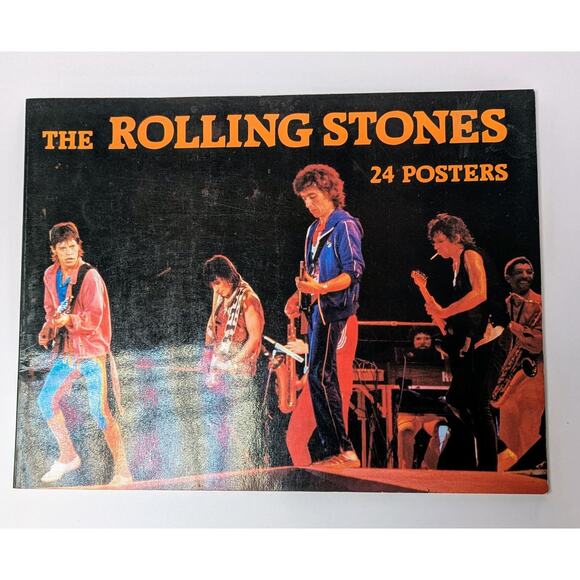 Vtg 2 Book Lot The Rolling Stones A Biography 1979 TRS 24 Posters 1983 Free Ship - Picture 9 of 12